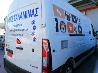 Ο δήμος Σαλαμίνας απέκτησε ένα υπερσύγχρονο ασθενοφόρο για τα αδέσποτα ζώα
